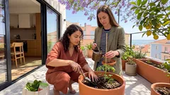 Horta em casa: 5 culturas fáceis para começar (e a regra simples do sol e da rega)